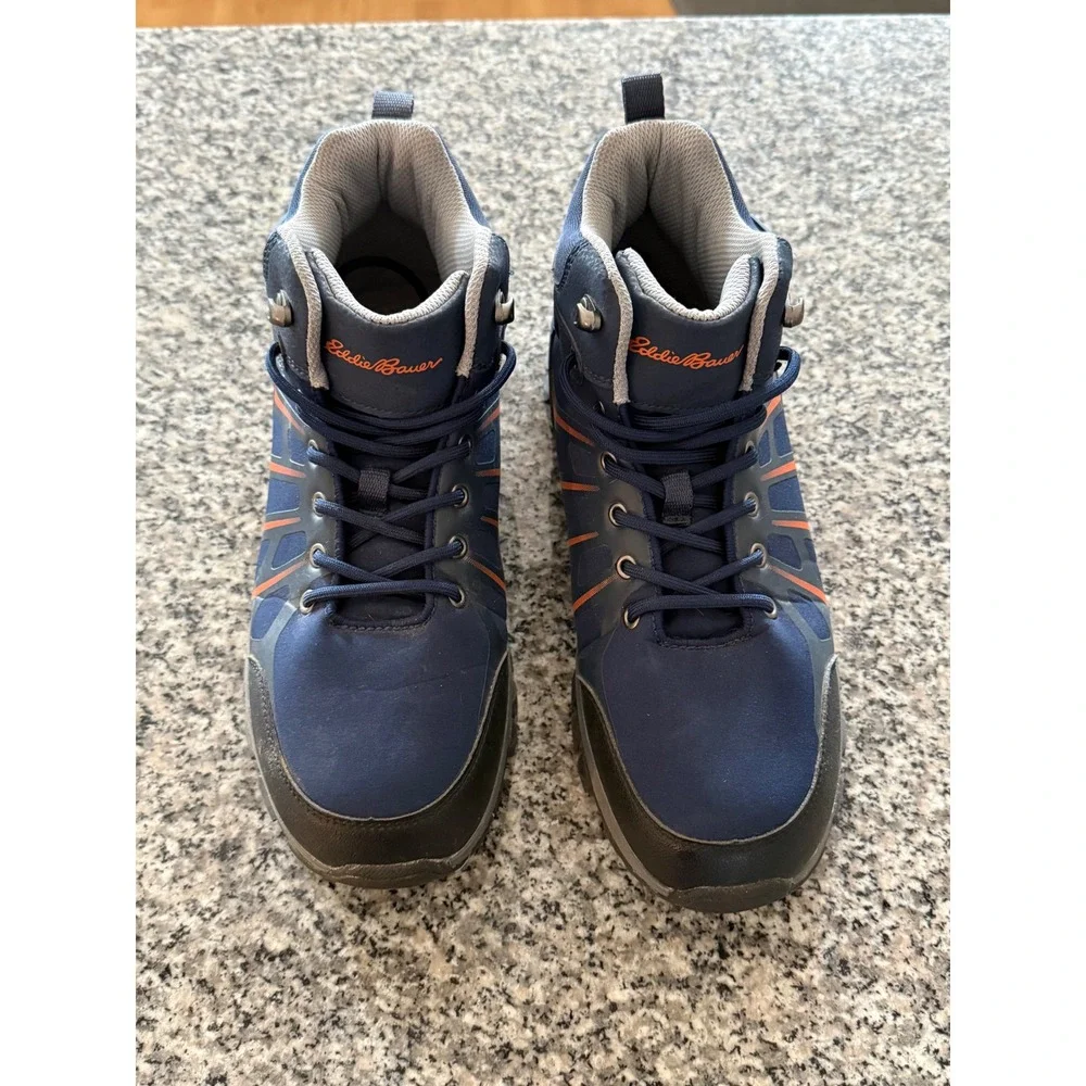 Eddie Bauer Summit Mid Hiking Trail Boot Mens 8.5 women's 10 Blue Orange